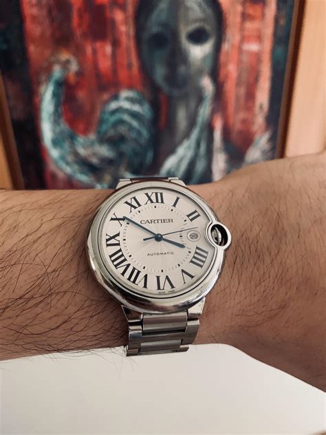 cartier ballon bleu 42mm steel.